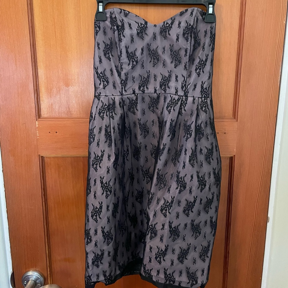 Rachel Antonoff Lace strapless cocktail dress